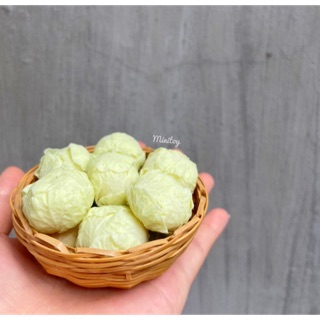 Bắp cải trắng thu nhỏ bằng đất sét