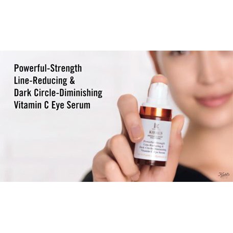 Kiehl's Kem dưỡng mắt Powerful-Strength Line-Reducing &amp; Dark Circle-Diminishing Vitamin C Eye Serum 3ml