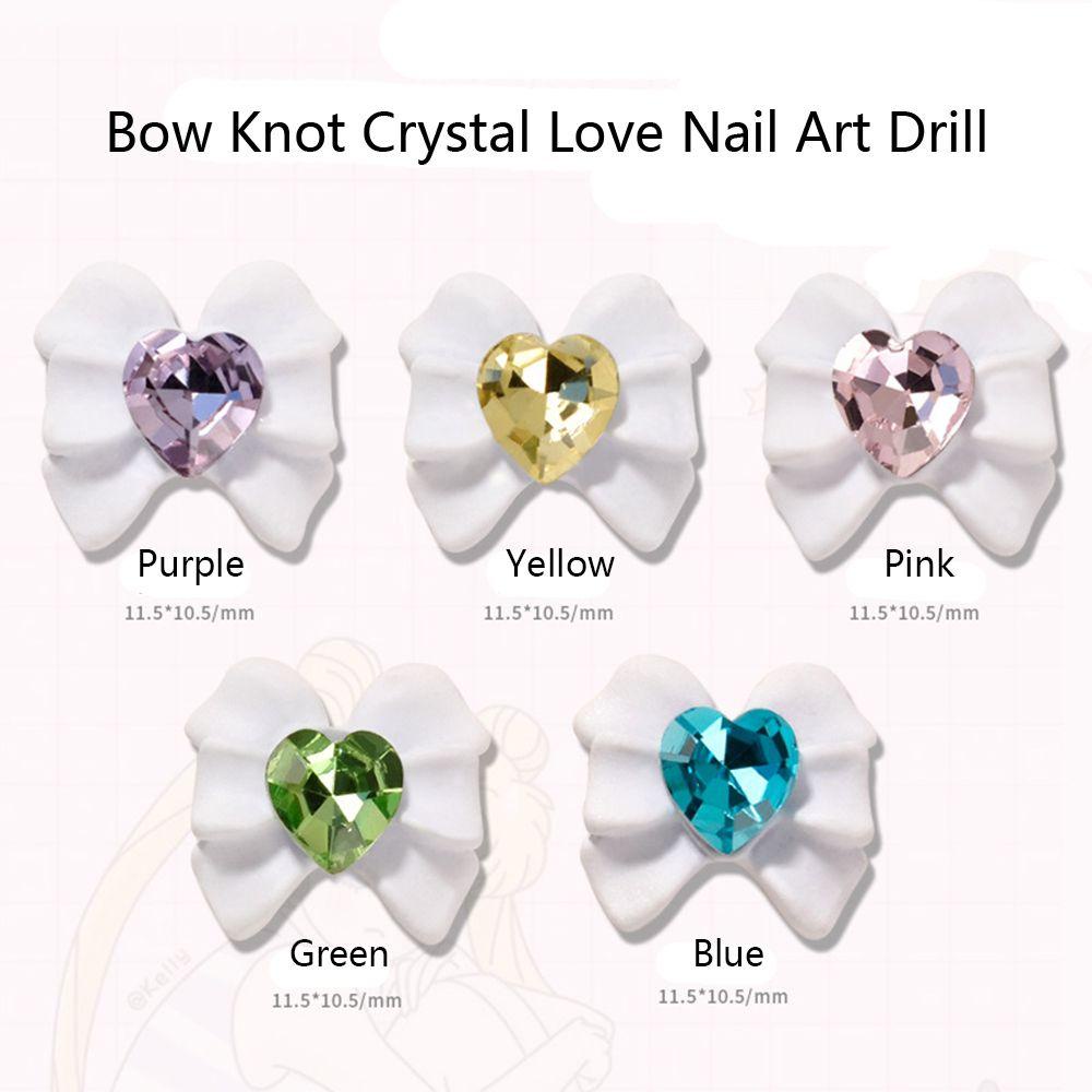 Set 2 Phụ Kiện Trang Trí Móng Tay Hình Nơ Xinh Xắn