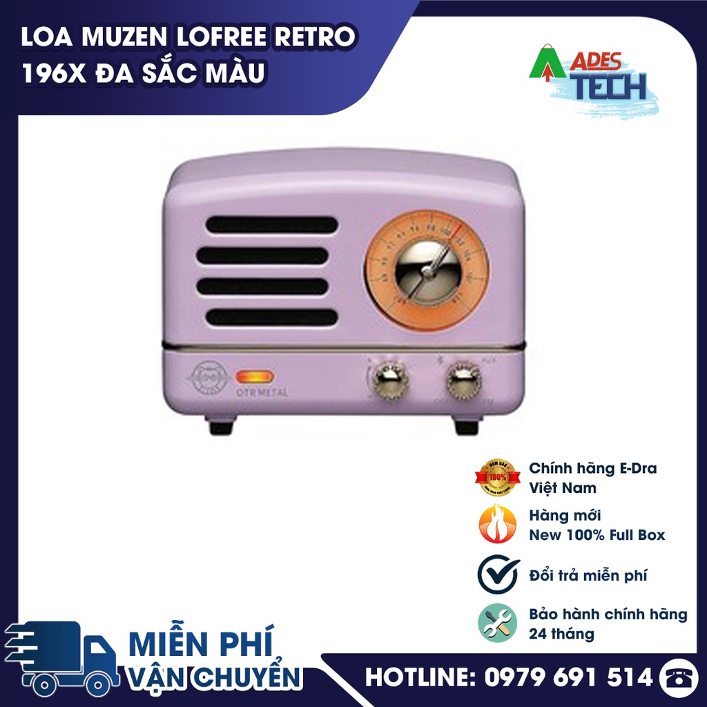 Loa Muzen Lofree Retro 196X Đa Sắc Màu | Loa Bluetooth Phong Cách Vintage