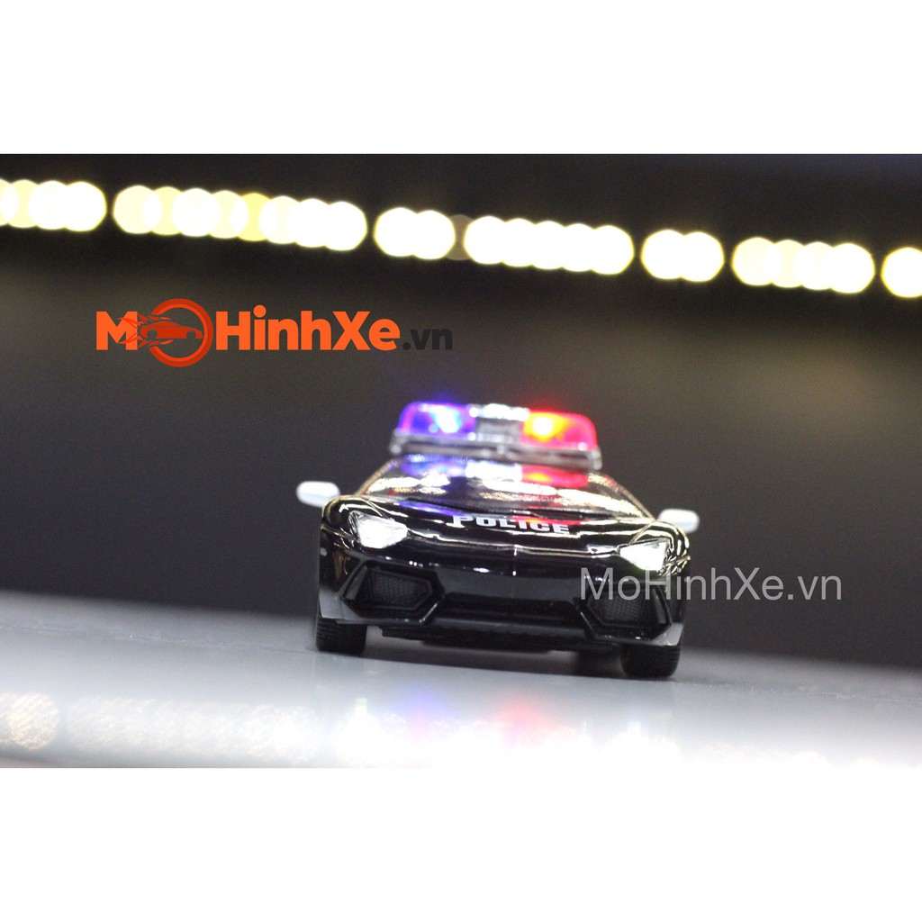 MÔ HÌNH XE LAMBORGHINI AVENTADOR LP700-4 POLICE 1:32 TY MODELS