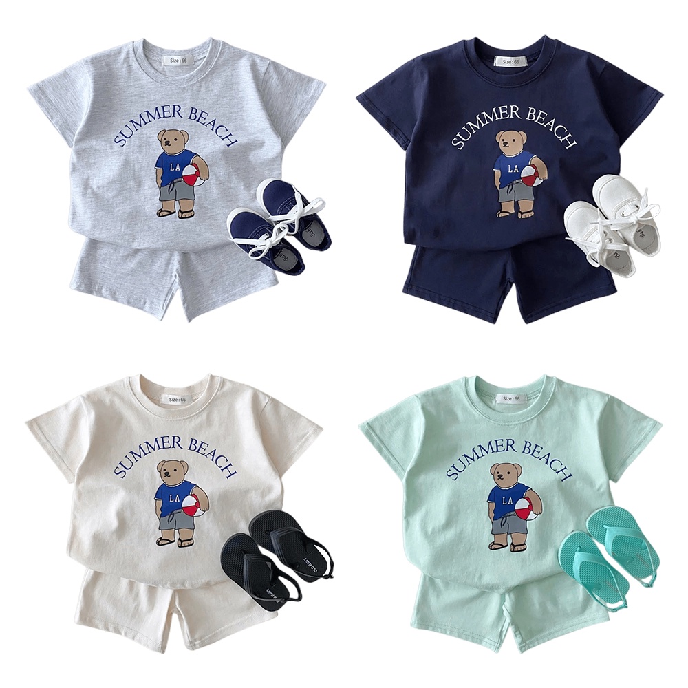 Set Áo Thun Tay Ngắn & Quần Short Cho Bé Sơ Sinh