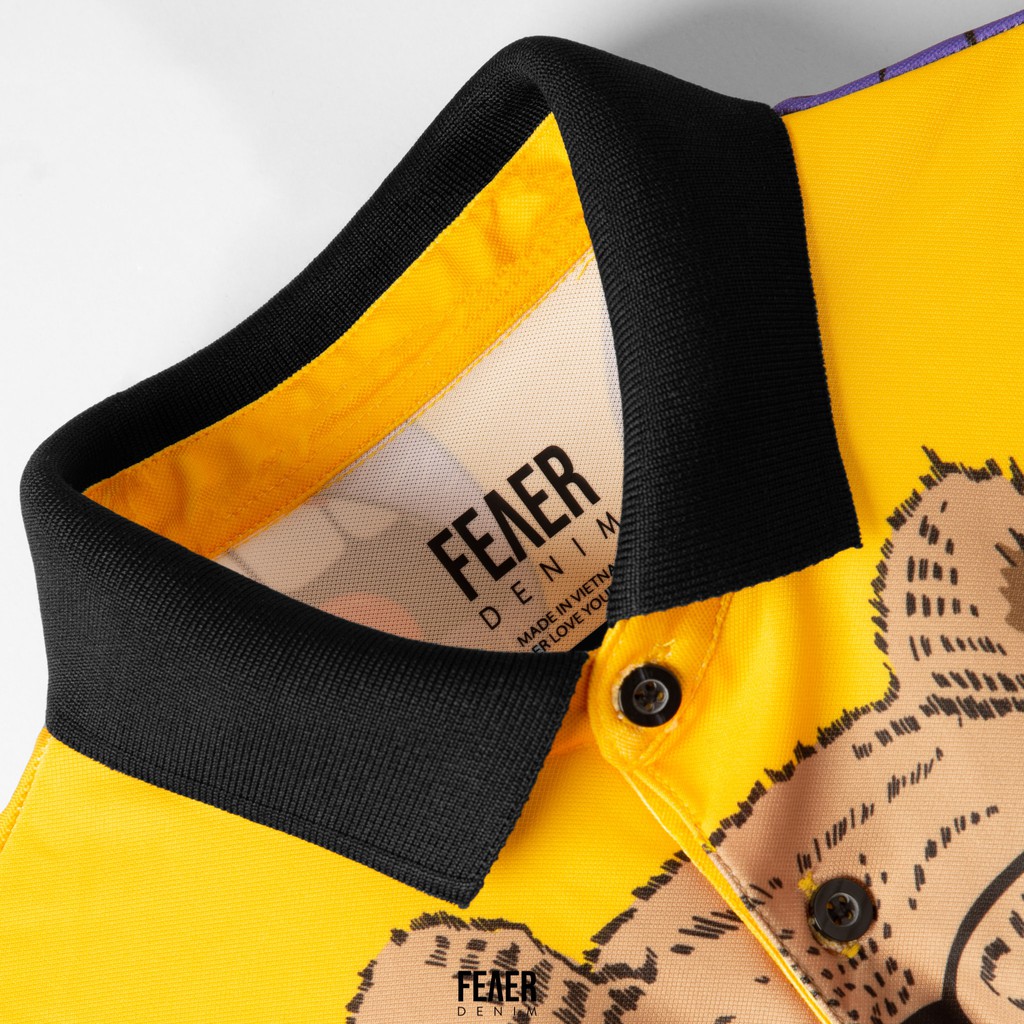 Áo polo nam FEAER DENIM chất thấm hút thoáng khi vải polyeste GYPSY BEAR | BigBuy360 - bigbuy360.vn