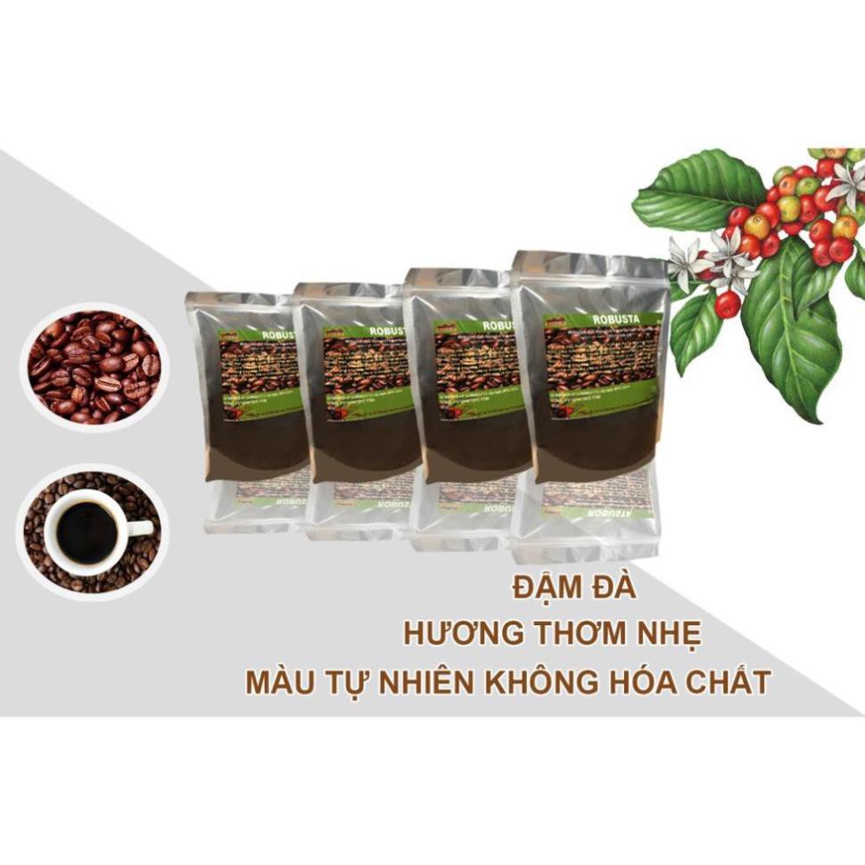 Cà phê Robusta, vối xay, pha phin, bột nguyên chất 100% ít bơ loại 500g | BigBuy360 - bigbuy360.vn
