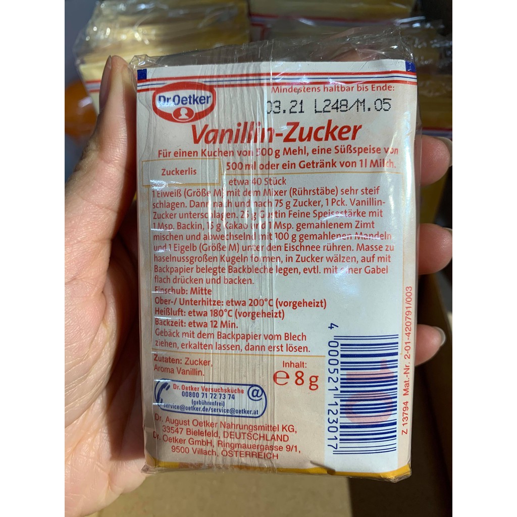 #Đường #vani của #Đức #Vanillin #Zucker #