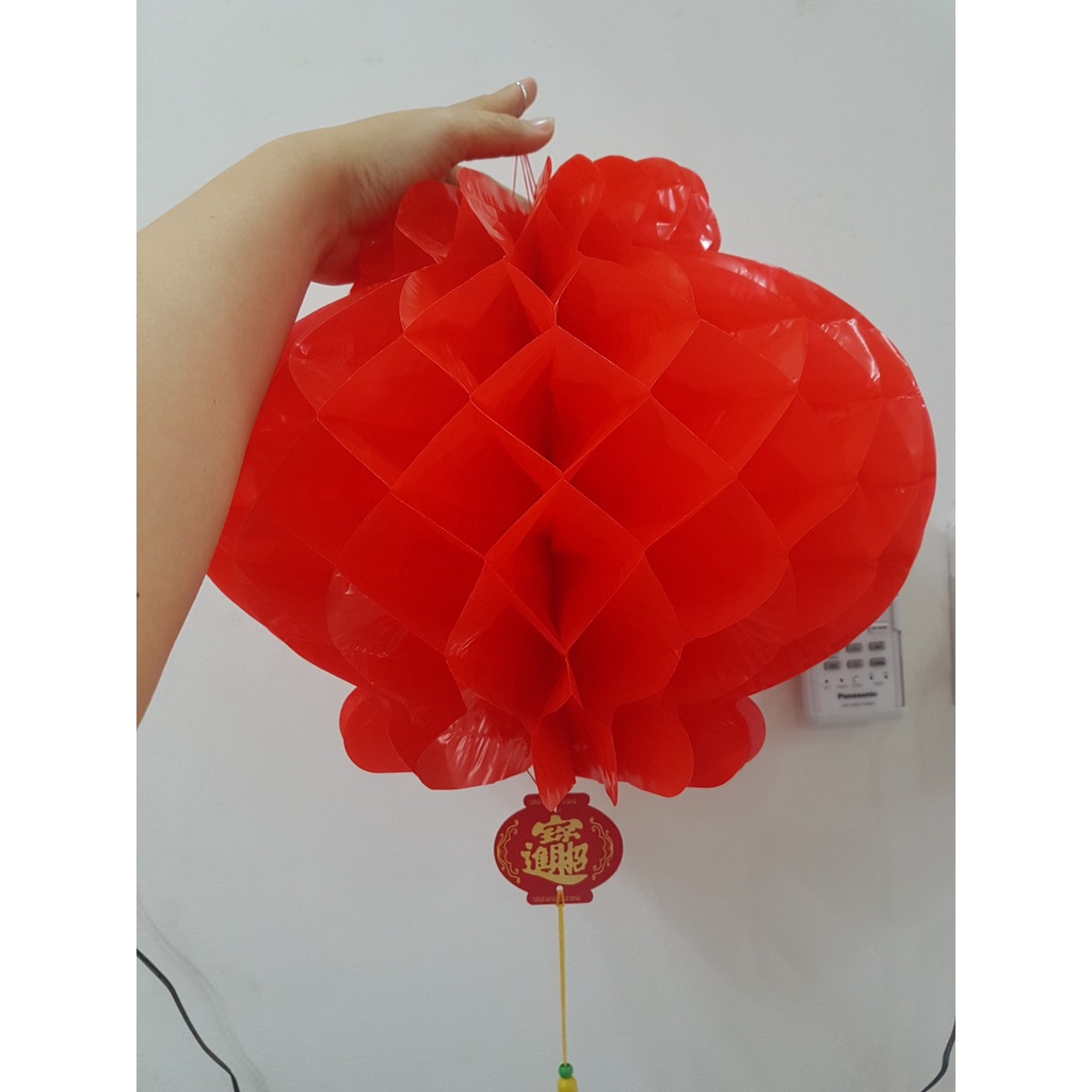 Đèn lồng đỏ 30cm cực dày - Lồng đèn nilon Chống nước