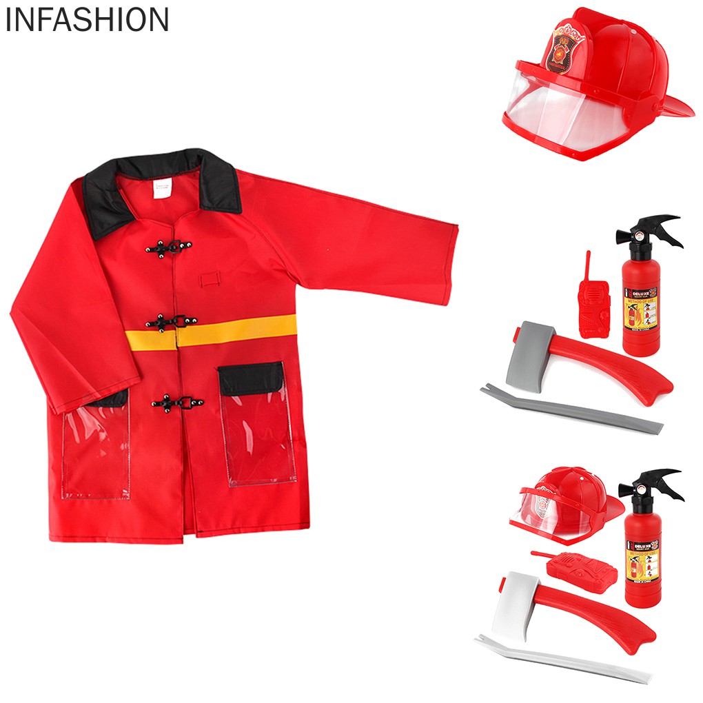 Bộ trang phục hóa thân lính cứu hỏa dễ thương cho bé