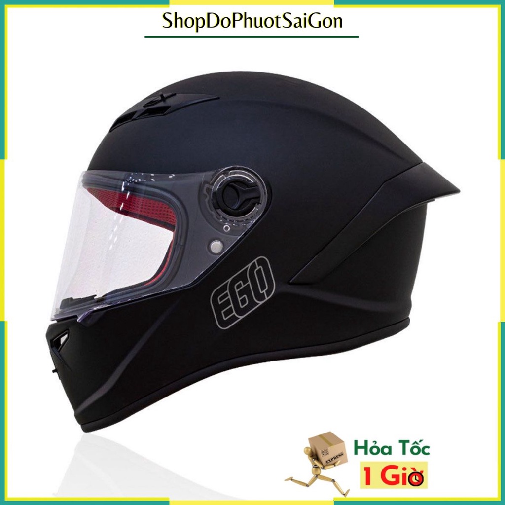 Mũ bảo hiểm fulflace EGO E7 đen nhám