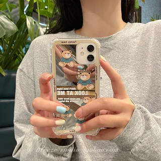 (ORDER TAOBAO) ỐP LƯNG IPHONE HÌNH GẤU TRÁNG GƯƠNG