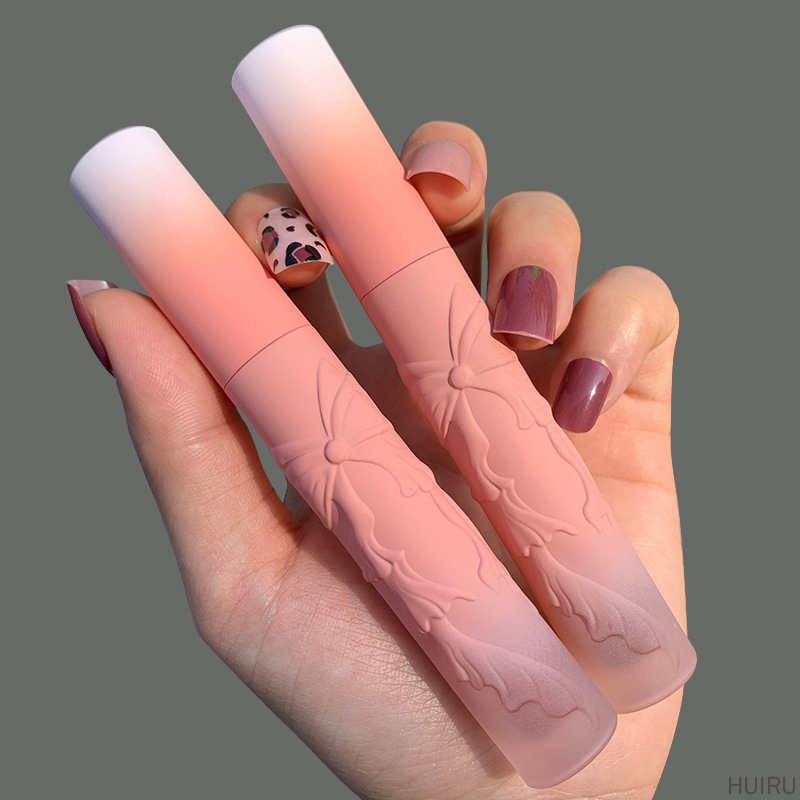 Son môi dưỡng ẩm chống thấm nước chống dính cốc thiết kế vỏ hình nơ xinh xắn | BigBuy360 - bigbuy360.vn