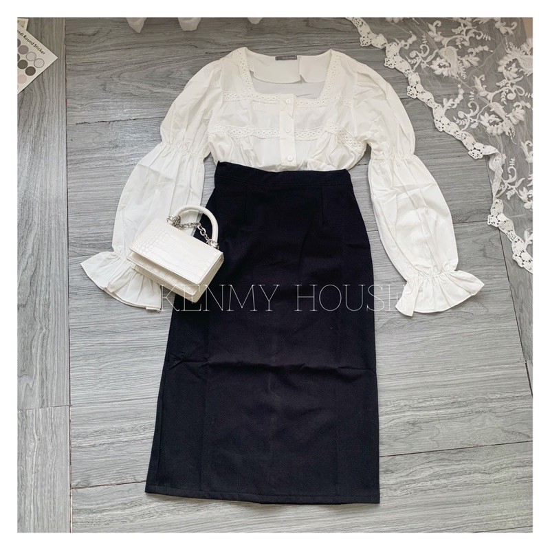 Chân váy dáng midi ✔️