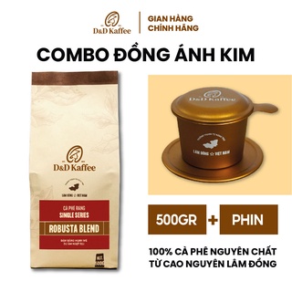 Cà phê robusta blend gói 500gr, cà phê nguyên chất 100% rang mộc - d&d kaffee