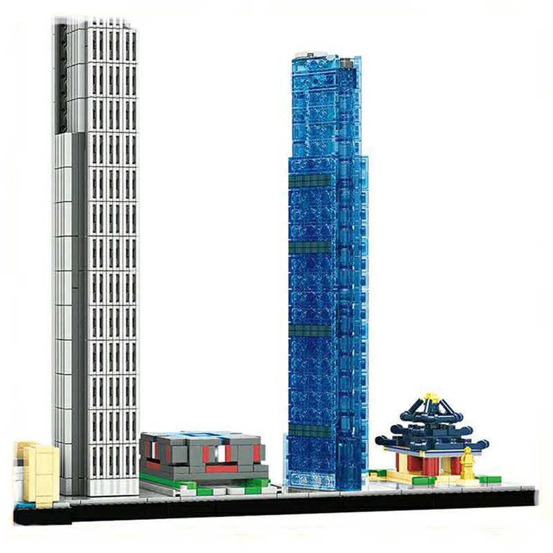 Toys for Children Series model education Accessories lego city skyline Hongkong Gifts C0333 building blocks DIY