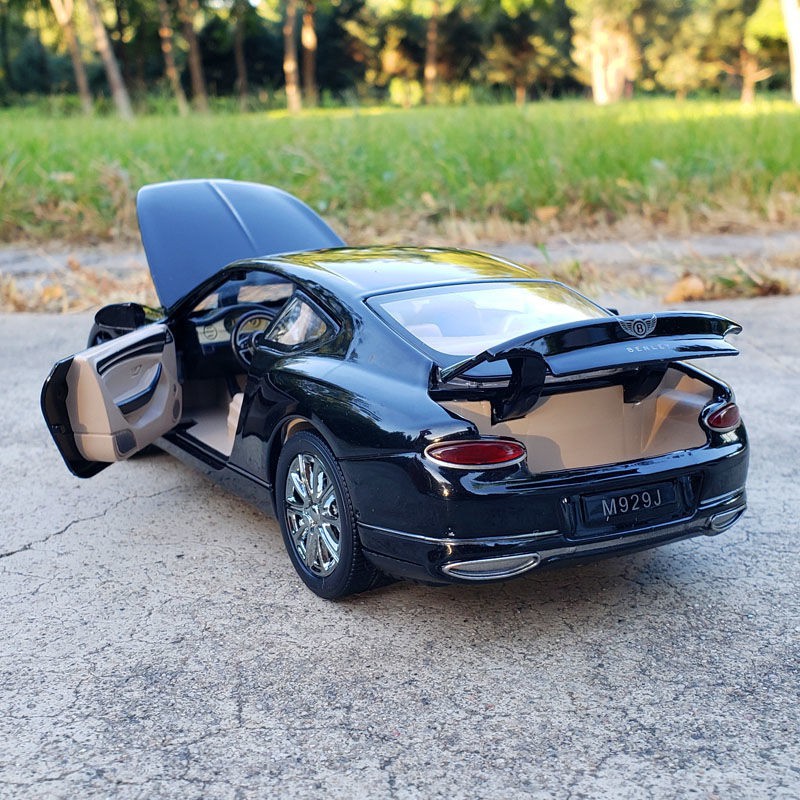 ☬1:24 Bentley Continental GT mô hình ô tô hợp kim phỏng bằng loại âm thanh và ánh sáng kéo cửa sau đồ chơi trang t