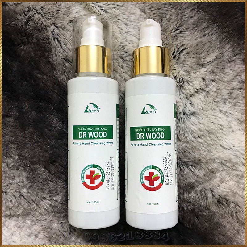 (Phiếu công bố+Bill) Nước gel rửa tay khô DR WOOD Athena diệt khuẩn 100ml GKA1 | BigBuy360 - bigbuy360.vn