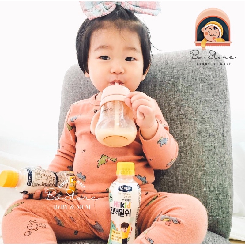 Sữa Tươi Hikid Hàn Quốc Tăng Chiều Cao Dạng Nước Chai 200ml cho bé từ 1 tuổi [ Date 05/2022 ]