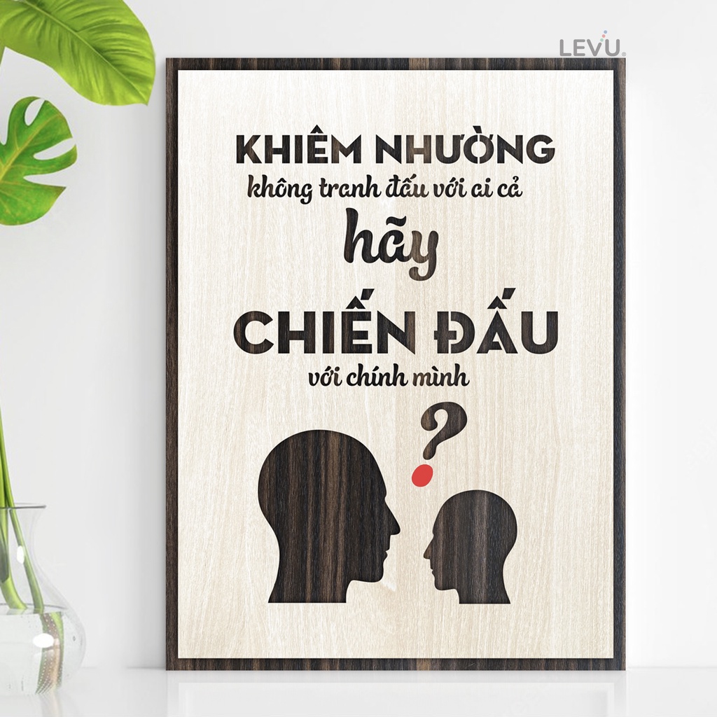 Tranh treo tường câu nói hay ý nghĩa trong công việc và học tập LEVU018