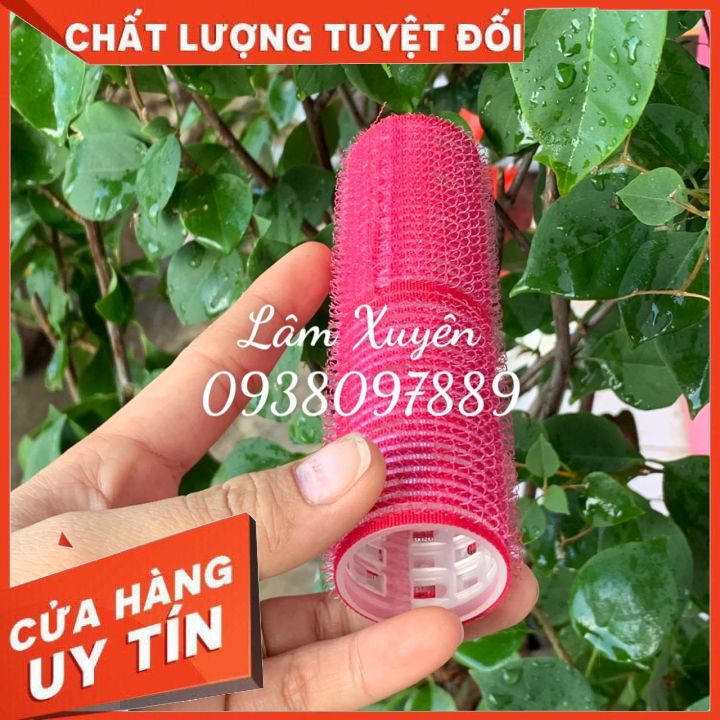 Ống lô gai dính trục lông lõi nhôm quấn tóc tạo độ phồng tại nhà  FREESHIP  xinh xắn quấn là tự dính không cần kẹp