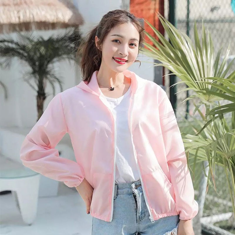 Áo Chống Nắng Mỏng 2 Lớp Thoáng Khí Áo Chống Tia UV Mùa Hè Mặc Đi Biển, ngoài trời nắng