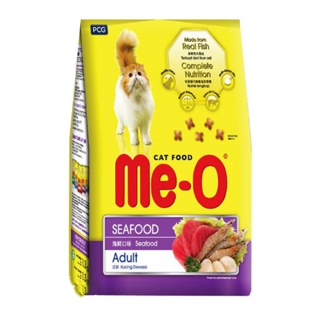 Thức ăn cho mèo ME-O Adult 350gr 3 vị hạt khô thơm ngon cho mèo trưởng thành DACOTE