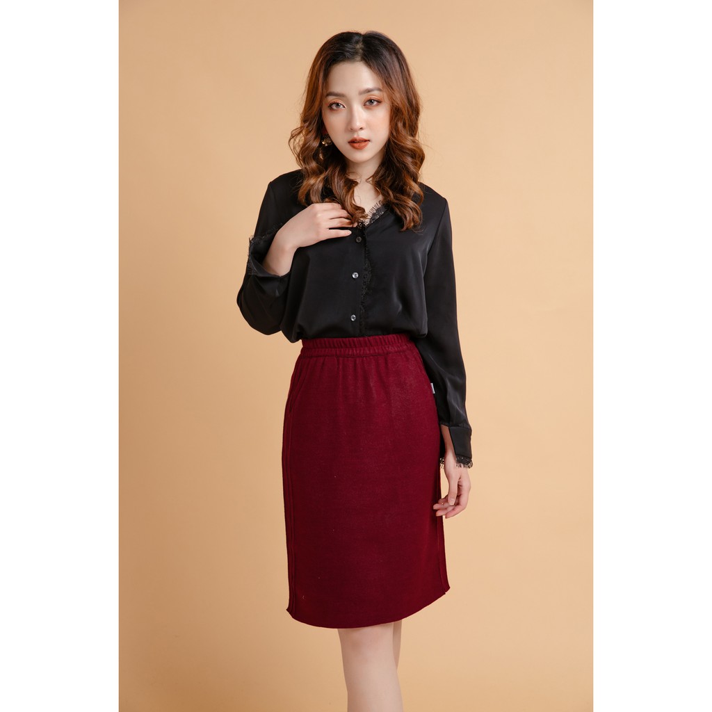 [Mã WABRHI5 giảm 15% đơn 599K] Chân váy dạ dài basic - 20Again