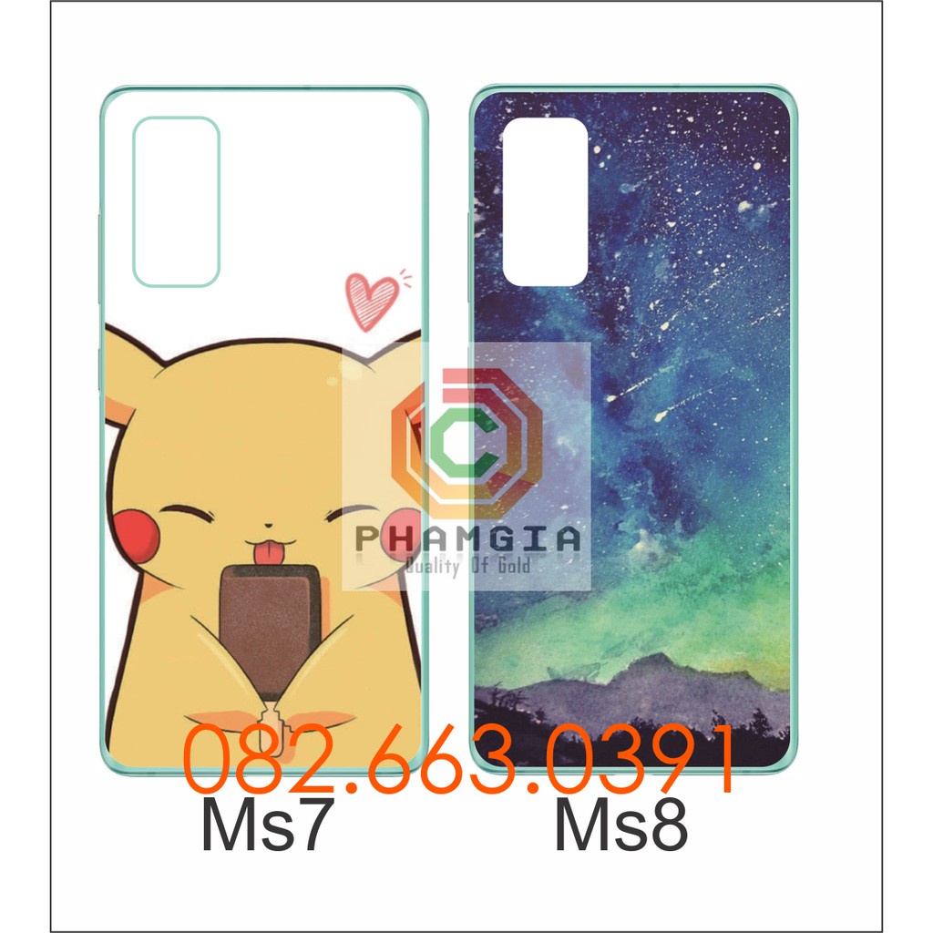 Ốp lưng Samsung S20 FE dẻo trong in hình nhiều mẫu đẹp (p2)