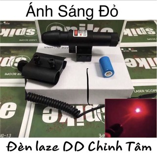 Đèn Laze ĐĐ - Bút Laze Tia ĐỎ, Kèm Đầy Đủ Phụ Kiện