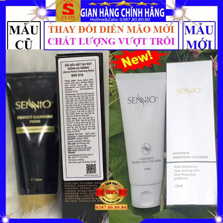 Sữa rửa mặt rau củ quả trắng da ngừa mụn sủi bọt thải độc cho da dầu mụn nhờn khô nhạy cảm chính hãng Sennio hàn quốcSRM