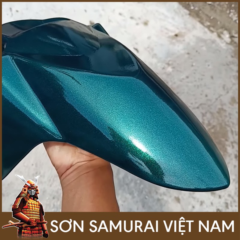 Màu Xanh Đậm Sơn Samurai - Combo Màu Xanh Ánh Kim 1144 Sơn Xịt Samurai