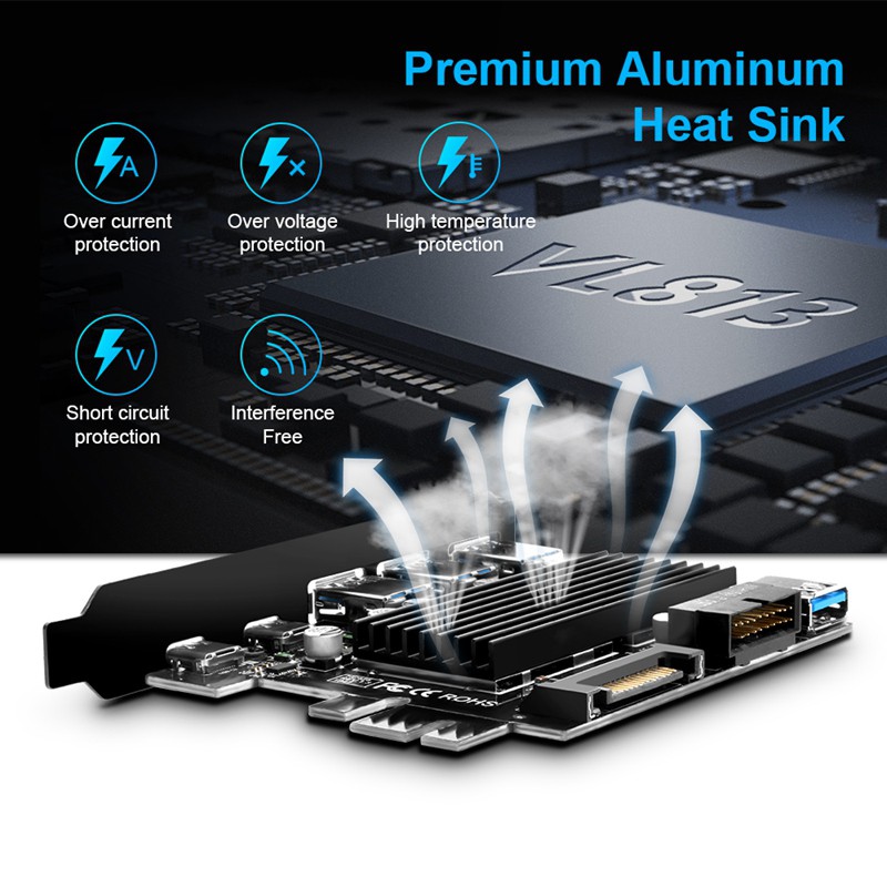 SATA Dây Cáp Mở Rộng Usb 3.0 Type C Pci-E 5 Cổng 19pin | BigBuy360 - bigbuy360.vn