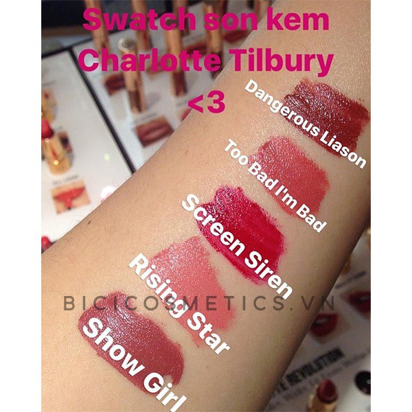 Set son kem lì CHARLOTTE TILBURY Hollywood Lips Lipstick Mini Set