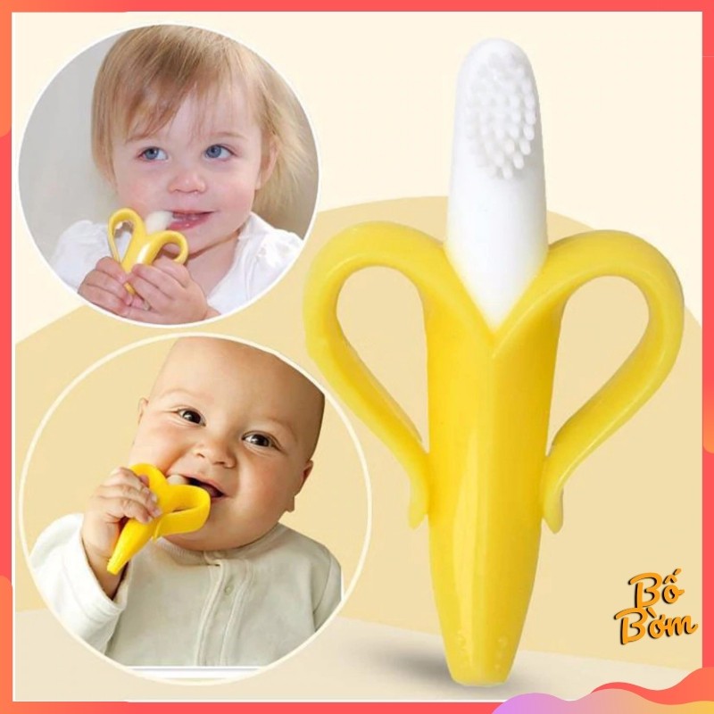 Chuối gặm nướu Baby Banana giảm ngứa lợi và làm sạch khoang miệng
