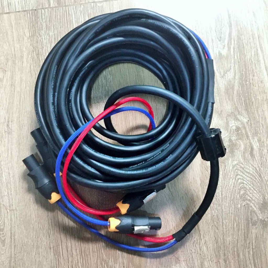 Dây loa 4 ruột 1.5mm dài 15m số lượng 01 dây