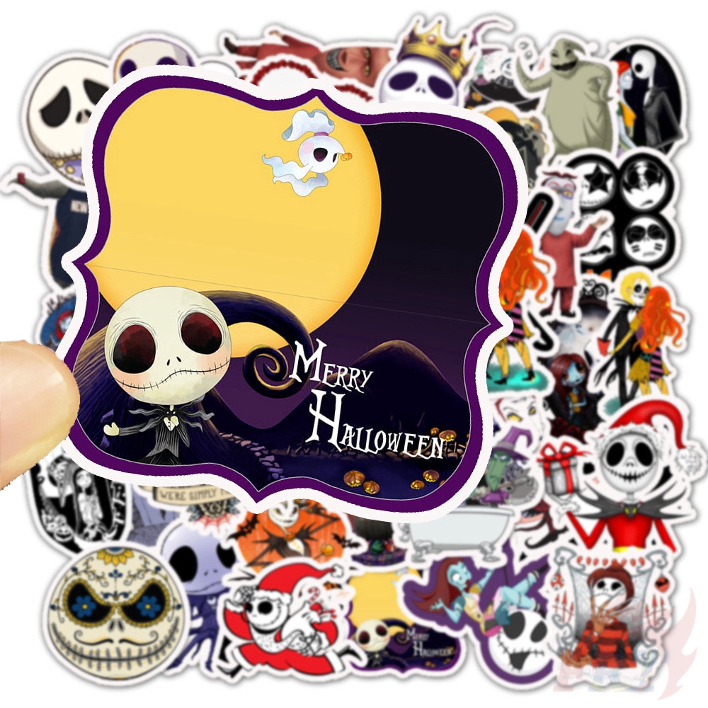 ❉ Tim Burton's Corpse Bride &amp; The Nightmare Before Christmas - Classical Movie Series 01 Stickers ❉ 50Pcs/Set DIY Fashion Decor Decals Stickers
