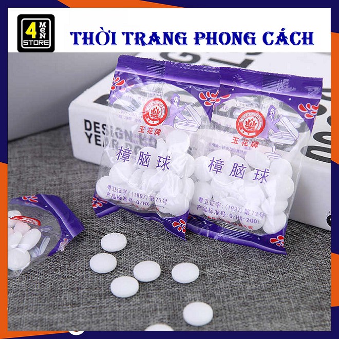 Túi 20 Viên Long Não Khử Mùi Chống Côn Trùng Thân Thiện Với Môi Trường - Set 20 Viên Long Não Khử Mùi Cho Tủ Quần Áo