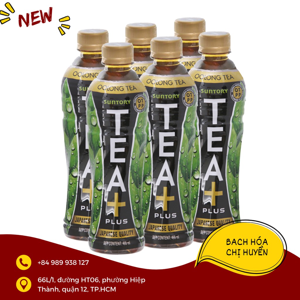 [DATE MỚI] Trà Ô Long Tea+ Plus lốc 6 chai 455ml