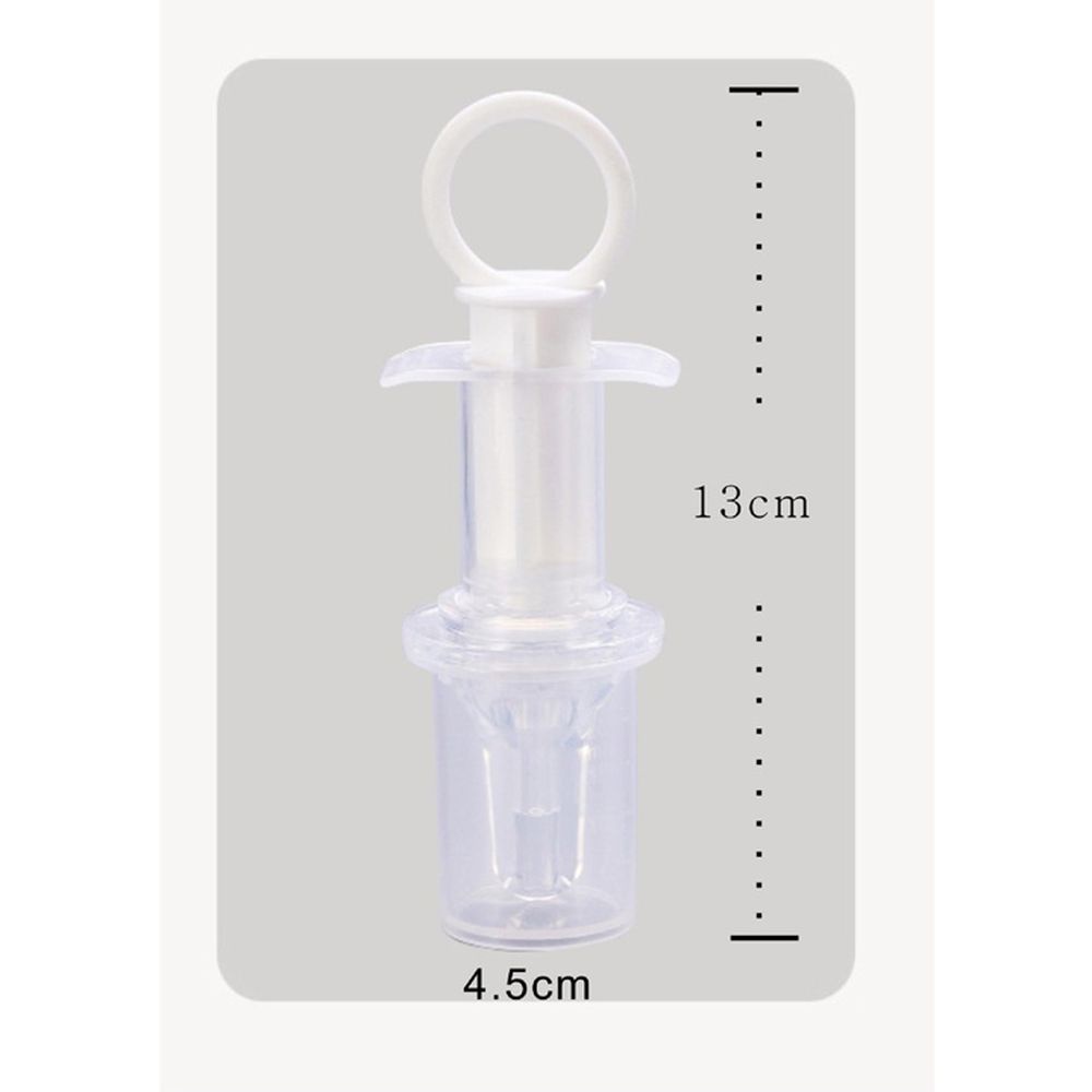 Dụng cụ ống bơm xilanh cho bé uống thuốc, bón sữa, nước hoa quả đầu có silicon mềm xi lanh