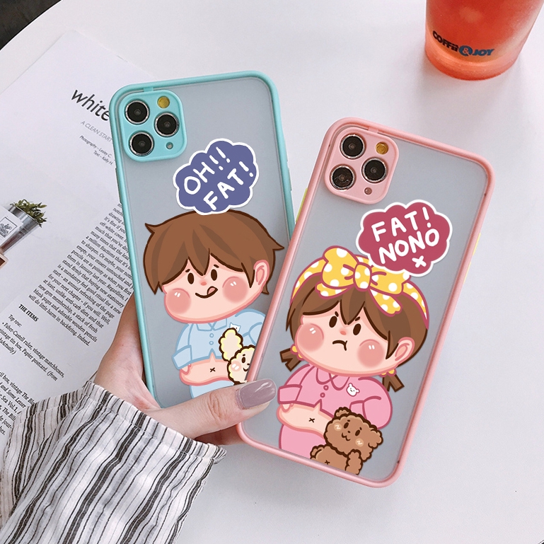 Ốp lưng iphone nhám Fat or no 5/5s/6/6plus/6s/6splus/7/7plus/8/8plus/x/xr/xs/11/12/pro/max/plus/promax - Awifi U6-4 | BigBuy360 - bigbuy360.vn