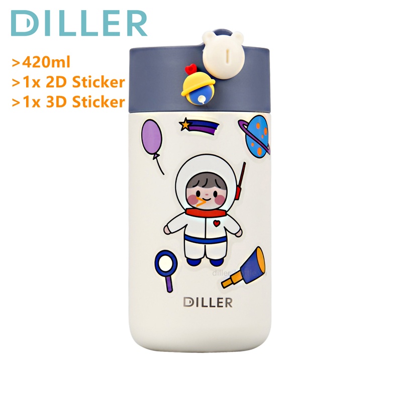 Bình Nước Giữ Nhiệt Diller Mlh8992 Bằng Thép Không Gỉ 350ml 420ml