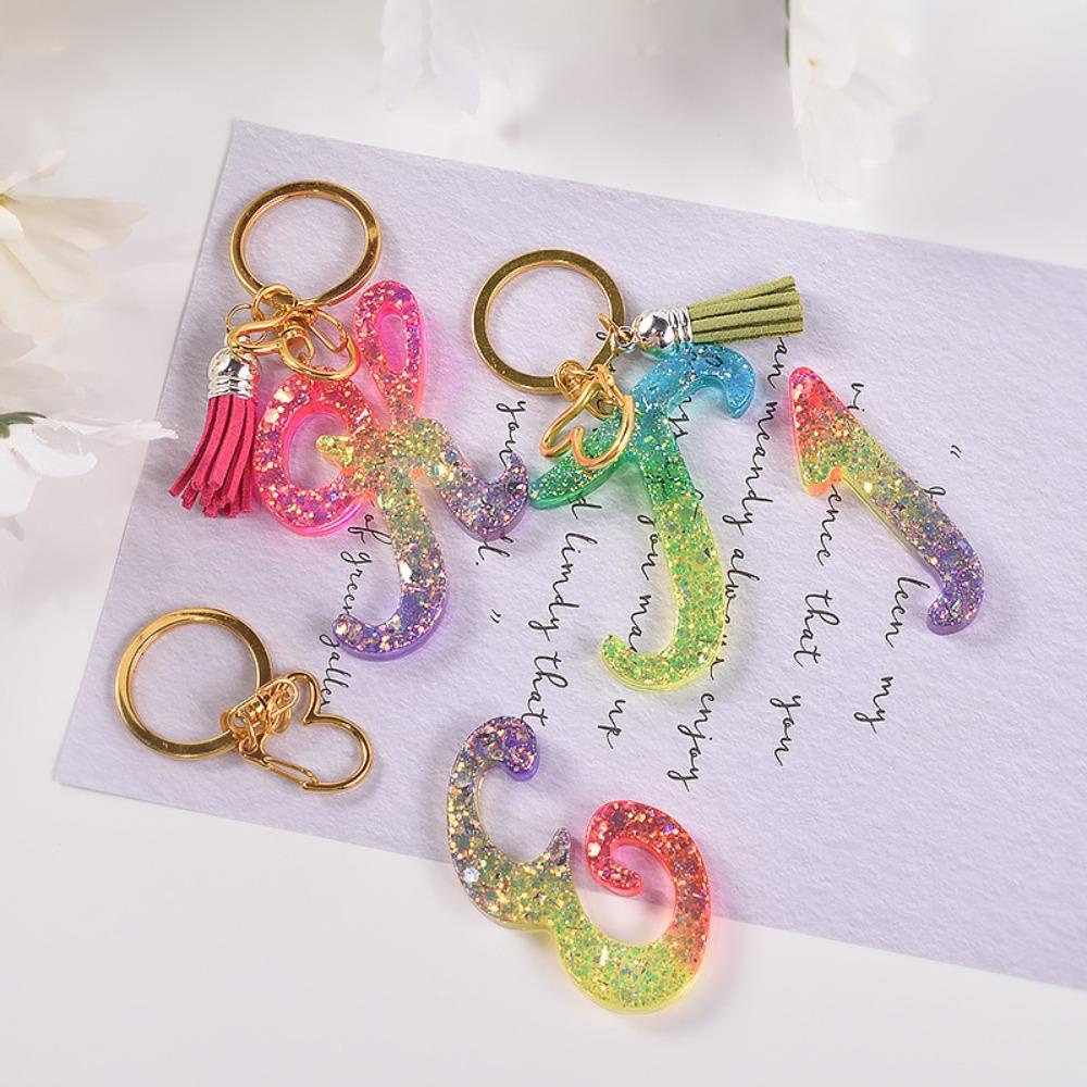 Khuôn Silicone Làm Móc Khóa Hình Chữ Cái Độc Đáo