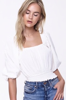 Áo croptop linen F21