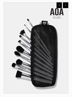 Bộ cọ makeup SLIVER BRUSH SET AOA 🔥🔥❤️