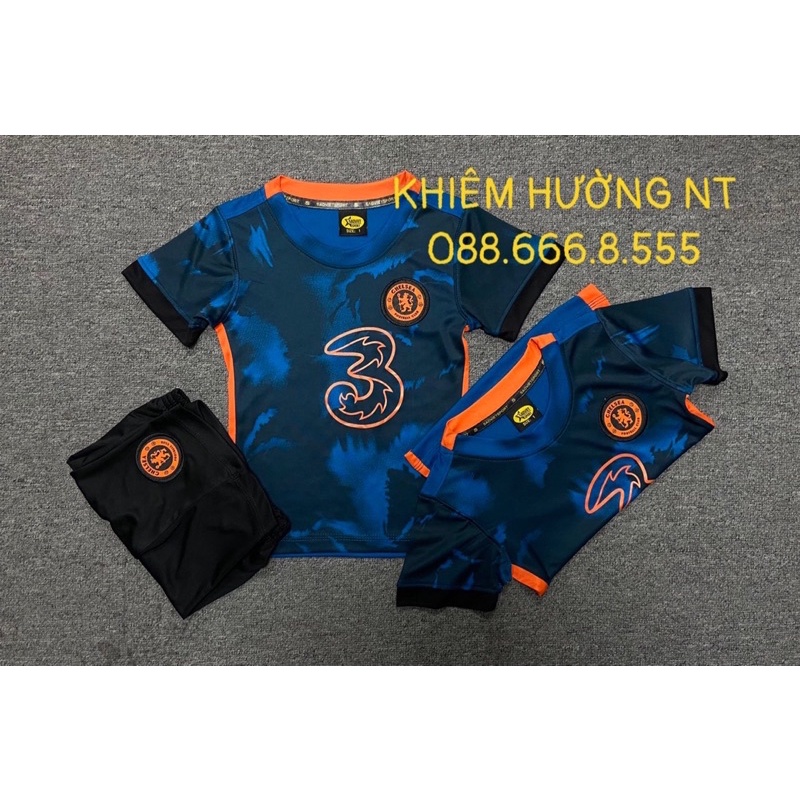 Áo Bóng Đá Chelsea Trẻ Em Siêu Dễ Thương Nhiều Mẫu đẹp Size 1 - Size 15 Thun lạnh Xịn Xò