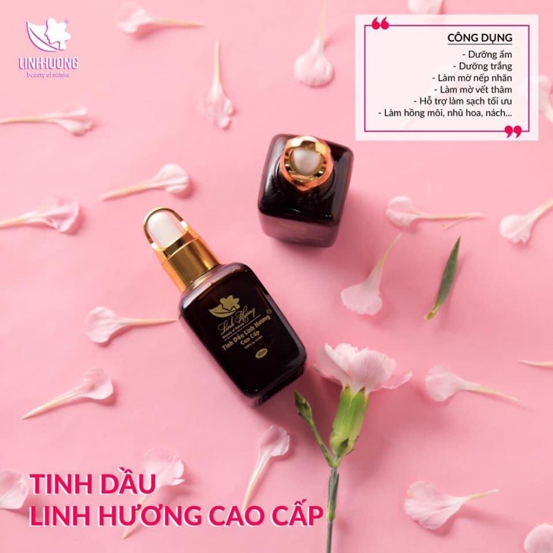 Tinh dầu trị thâm Linh Hương làm mờ vết thâm do sẹo, mụn ở mặt đầu gối nách nhũ hoa 30ml