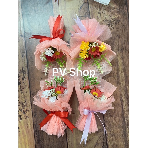 Bó Hoa mini để trang trí bánh