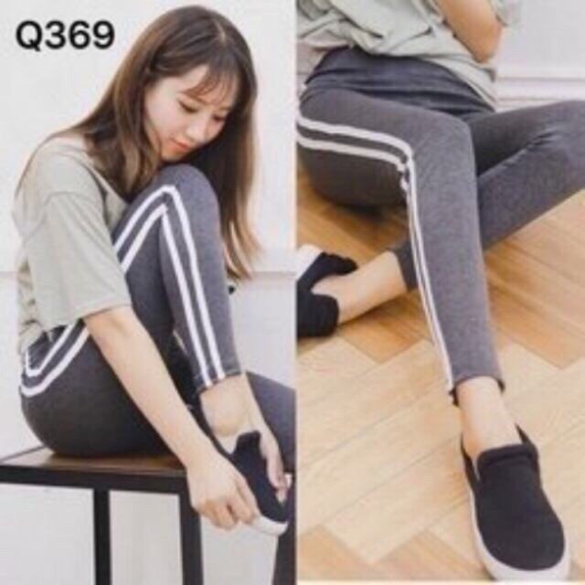 Tổng hợp những mẫu quần legging viền sọc