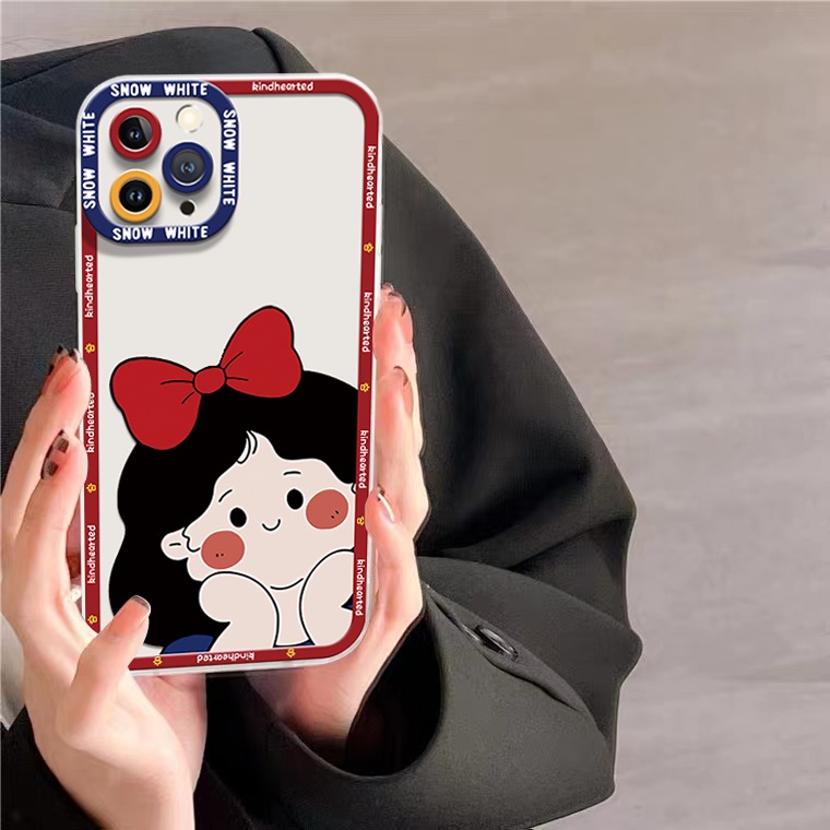 Ốp Điện Thoại Silicon TPU Mềm Trong Suốt In Họa Tiết Dễ Thương Cho IPhone 14 13 12 11 Pro XS Max X XR 8 7 6 6S Plus