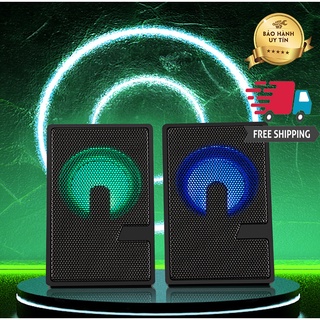 Loa máy tính - Loa vi tính D7 ♦FREE SHIP♦Super Bass hiển thị đèn LED cao cấp