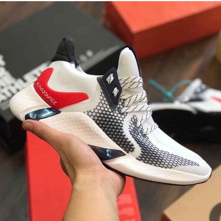 Giày Adidas Alphabounce 2020 Trắng Xanh