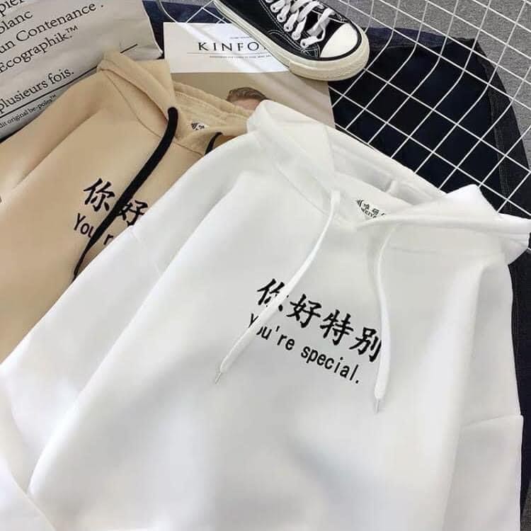 Áo Hoodie chữ trung chất nỉ bông 3 màu cực đẹp | BigBuy360 - bigbuy360.vn